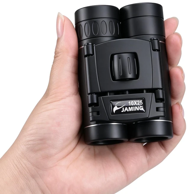 Main image of 10x25 Compact Binoculars HD Lens Lightweight Mini Pocket Telescopes FMC Fully Multi-Coated Lens for Bird Watching, Concerts, Travel, Hiking, Sports Games, Outdoor Adventures