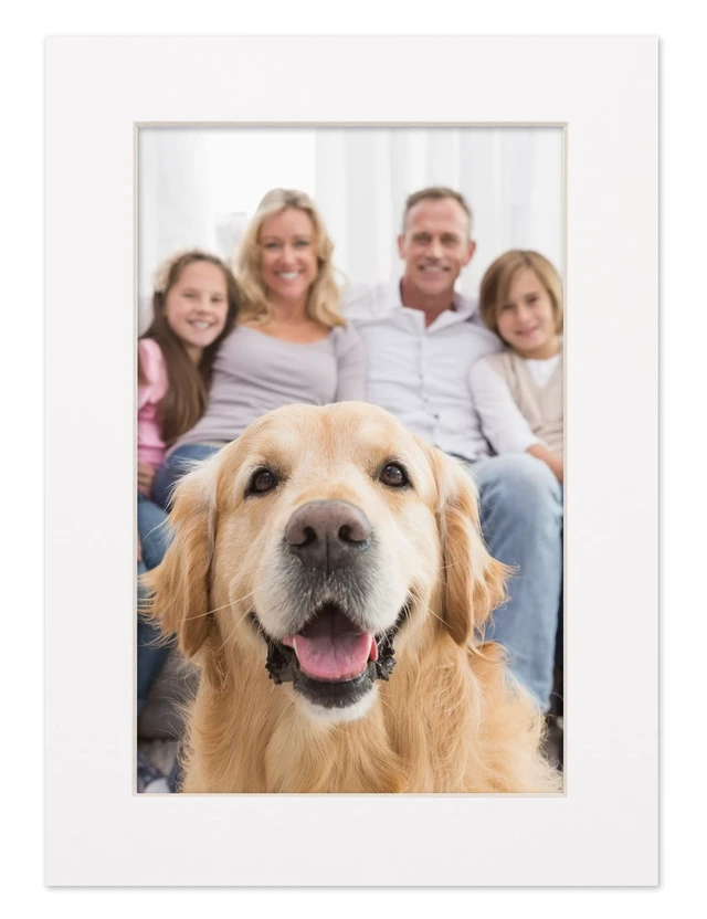 Alt view image 4 of 7 - 8.5x11 Mat for 11x14 Frame Precut Mat Board Acid-Free White 8.5x11 Photo Matte Made to Fit a 11x14 Picture Frame, Premium Matboard for Family Photos, Show Kits, Art, Picture Framing, Pack of 1 Mat