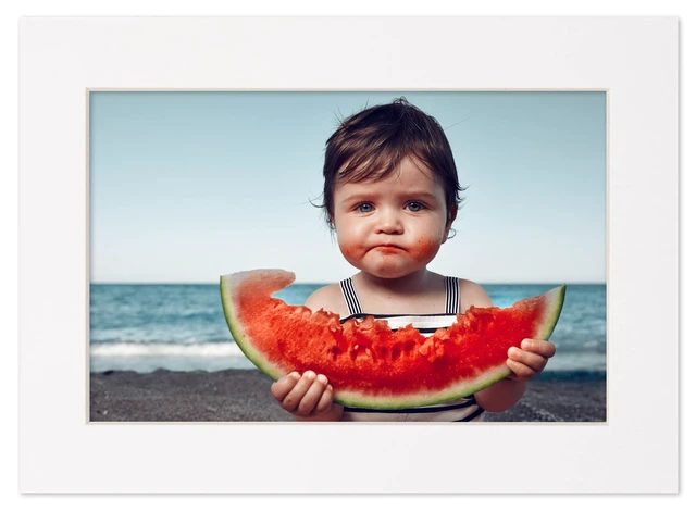 Alt view image 5 of 7 - 8.5x11 Mat for 11x14 Frame Precut Mat Board Acid-Free White 8.5x11 Photo Matte Made to Fit a 11x14 Picture Frame, Premium Matboard for Family Photos, Show Kits, Art, Picture Framing, Pack of 1 Mat