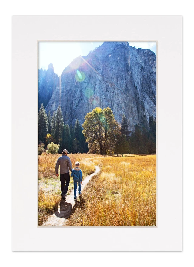 Alt view image 6 of 7 - 8.5x11 Mat for 11x14 Frame Precut Mat Board Acid-Free White 8.5x11 Photo Matte Made to Fit a 11x14 Picture Frame, Premium Matboard for Family Photos, Show Kits, Art, Picture Framing, Pack of 1 Mat