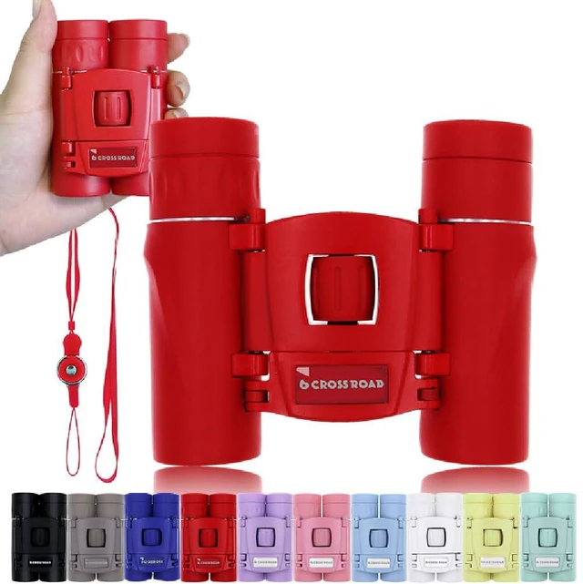 Main image of 10x Binoculars for Adults and Children, Mini Pocket Binoculars, Waterproof Compact Binoculars for Bird Watching, Hunting, Concerts, Theater, Opera, Travel, Japan Quality (Red)