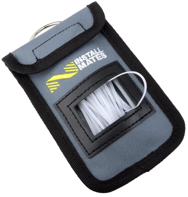 Main image of Installmates Cable Tie Pouch, Holds 4" Cable Ties (Grey)