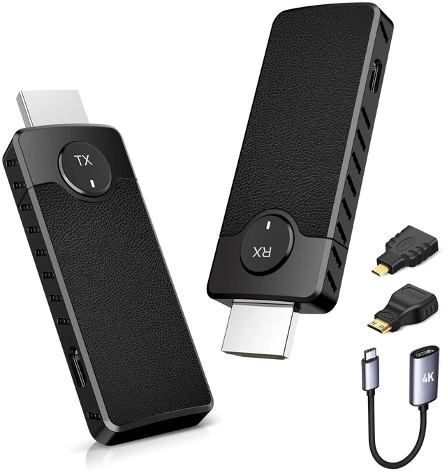 Main image of HDMI Wireless Transmitter and Receiver Kit,Plug & Play,165FT/50M,5.8G/2.4G