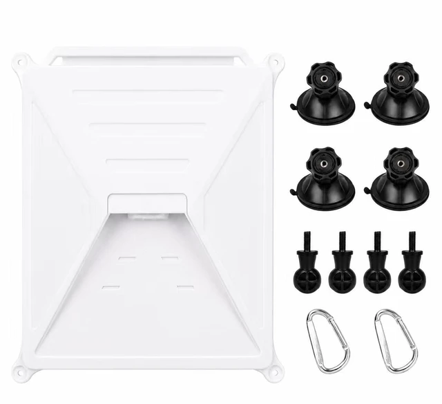 Main image of Suction Cup Car Mount, Silicone Protective Case for Starlink Mini Camping suction cup vehicle mount with silicone case 4-point glass support, carabiners, and tool-free setup for travel