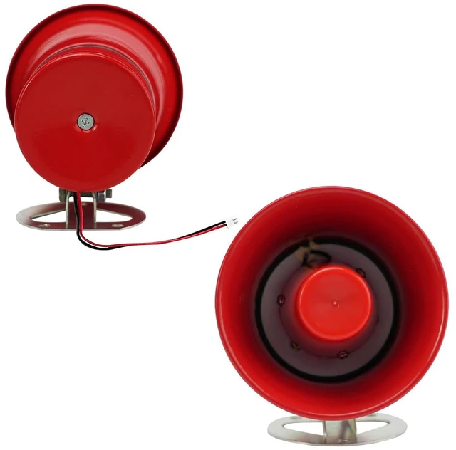 Alt view image 2 of 7 - Speaker, 8R/ 25W Horn Stereo Amplifier DIY Accessories, Length, Width and Height:130 * 130 * 110MM/5.12 * 5.12 * 4.33 inch, with 20CM Terminal Cable. (1 Pack, Weight:340G)