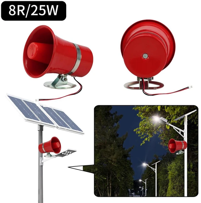 Alt view image 6 of 7 - Speaker, 8R/ 25W Horn Stereo Amplifier DIY Accessories, Length, Width and Height:130 * 130 * 110MM/5.12 * 5.12 * 4.33 inch, with 20CM Terminal Cable. (1 Pack, Weight:340G)