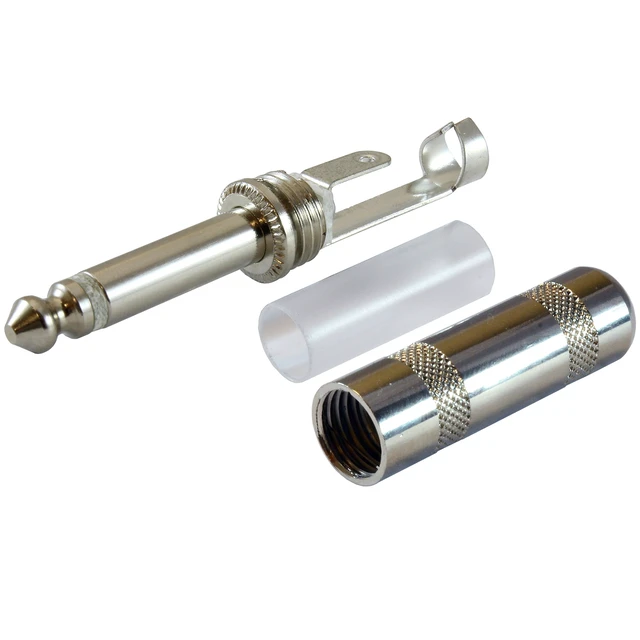 Alt view image 3 of 3 - 1/4" Plugs for Speaker Cables, Patch Cables, Snakes - TS Male Mono 1/4 Inch Phono 6.3mm Phone Plug Bulk - 20 PACK