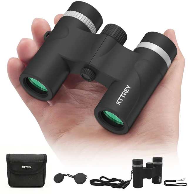 Main image of 8x21 Compact Binoculars for Adults and Kids, Lightweight Pocket BAK4 Prism FMC Lens, Waterproof Shockproof for Bird Watching Travel Camping Concerts Hiking (Black)