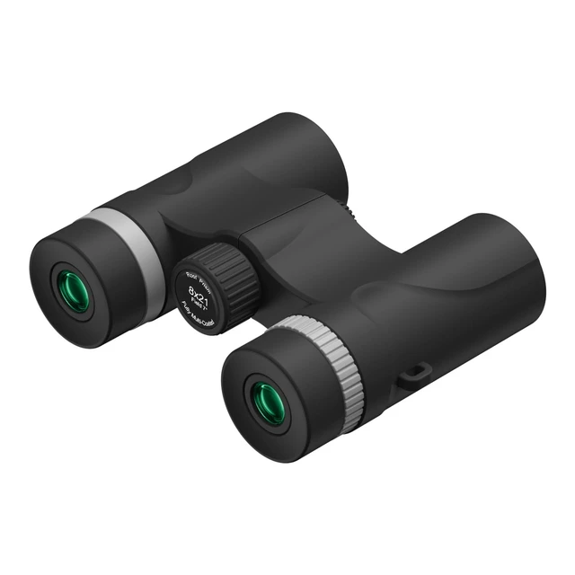 Alt view image 2 of 7 - 8x21 Compact Binoculars for Adults and Kids, Lightweight Pocket BAK4 Prism FMC Lens, Waterproof Shockproof for Bird Watching Travel Camping Concerts Hiking (Black)