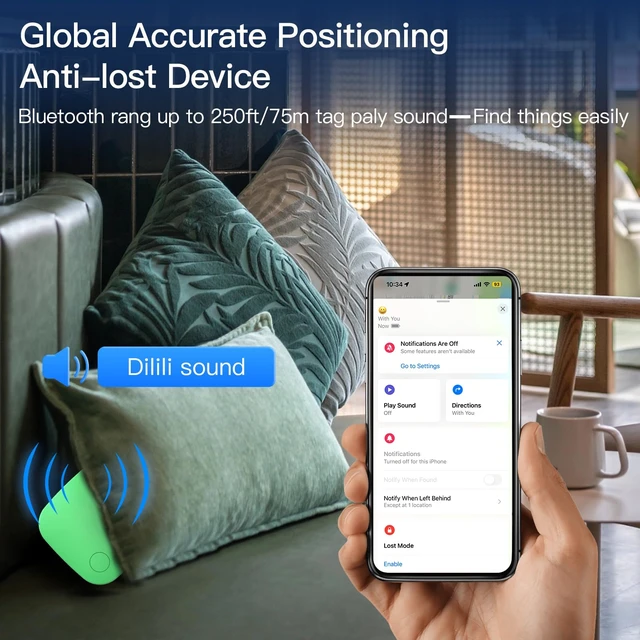 Alt view image 4 of 7 - Air Tracker Tag 4 Pack Bluetooth Luggage Tracker tag Locator Works with Apple Find My,Smart Tracker for Suitcase, Bag, Backpack, Wallet,Replaceable Battery Smart tag Item Finder