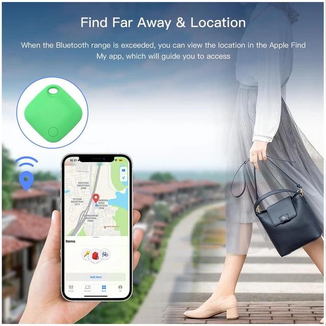 Alt view image 7 of 7 - Air Tracker Tag 4 Pack Bluetooth Luggage Tracker tag Locator Works with Apple Find My,Smart Tracker for Suitcase, Bag, Backpack, Wallet,Replaceable Battery Smart tag Item Finder
