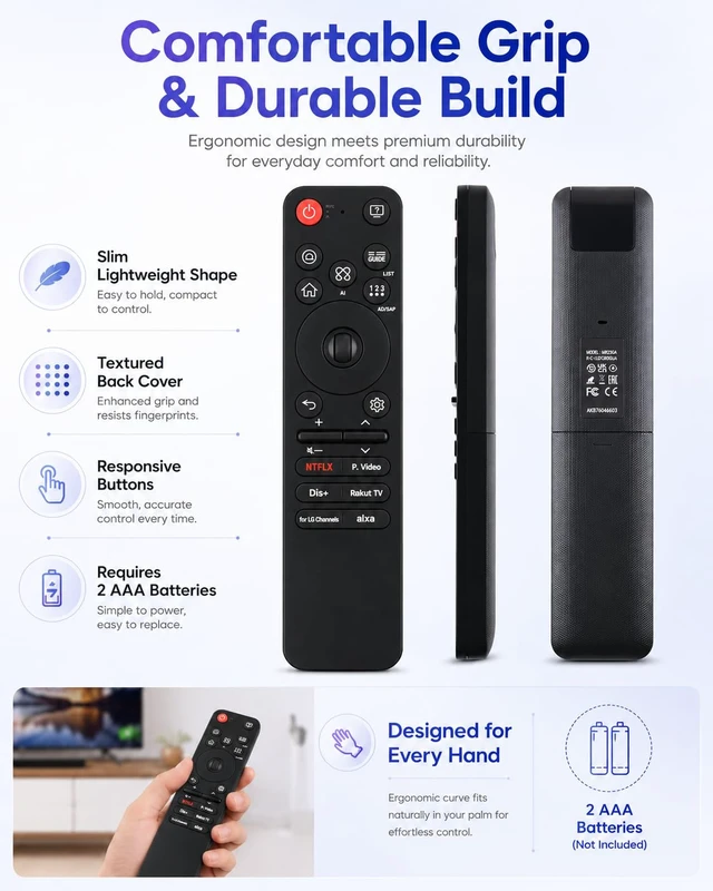 Alt view image 7 of 7 - Magic Remote for LG Smart TVs with Voice and Pointer, 2020-2025