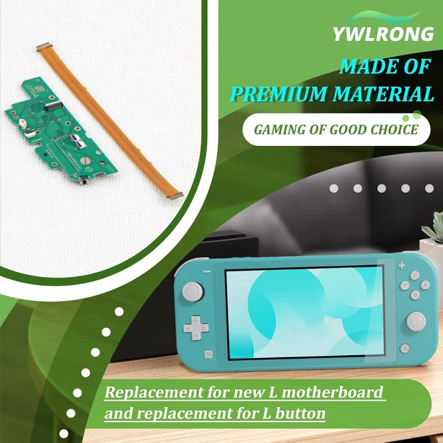 Alt view image 4 of 7 - Left L Side Motherboard for Nintendo Switch Lite L Button Ribbon Cable Replacement PCB Board HDH-SAKYO-01 with Repair Tools
