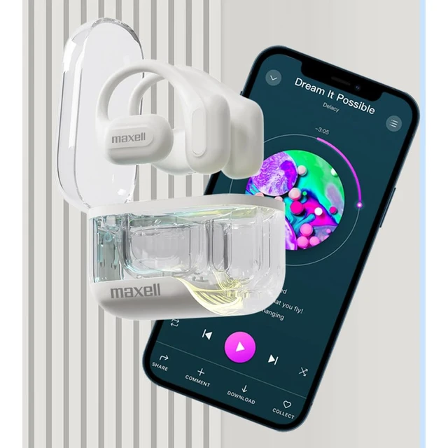 Alt view image 5 of 5 - OWS Pro Open-Ear Bluetooth Earhooks, Vibrant Colors Open Wireless