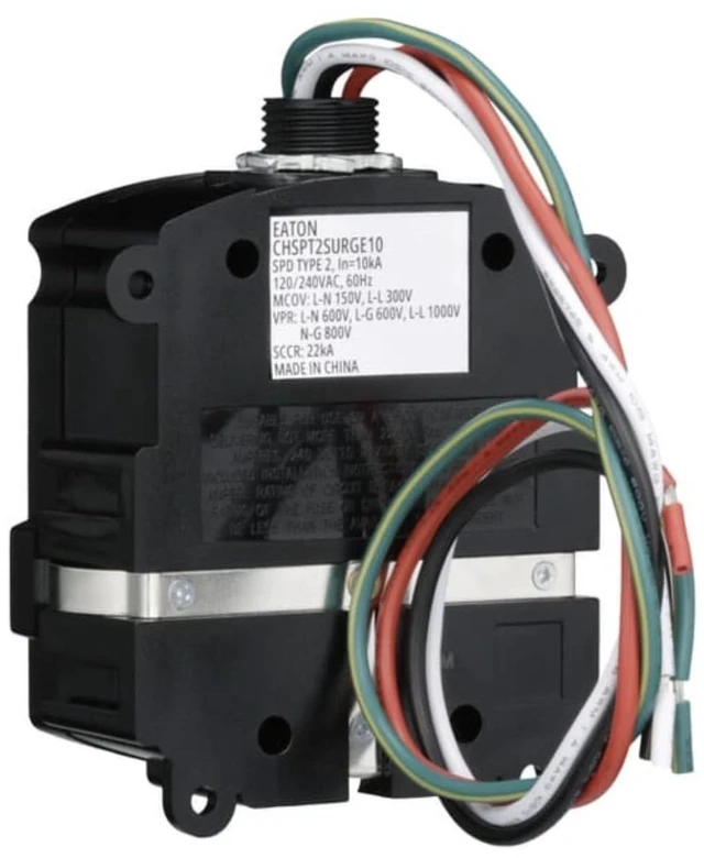 Alt view image 5 of 6 - Complete Home Surge Protector, Type 2 SPD, 60kA Surge Current, AC Power Protection, Indoor/Outdoor, CHSPT2SURGE10