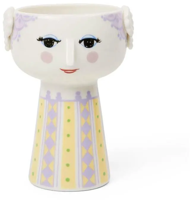 Main image of Eva Vase | Glazed Porcelain | 5.9 Inch Height | Lavender