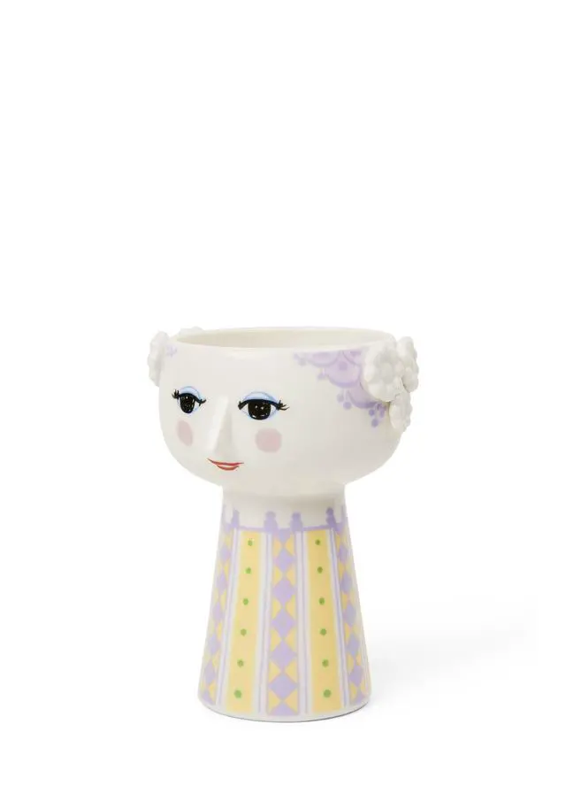 Alt view image 2 of 6 - Eva Vase | Glazed Porcelain | 5.9 Inch Height | Lavender