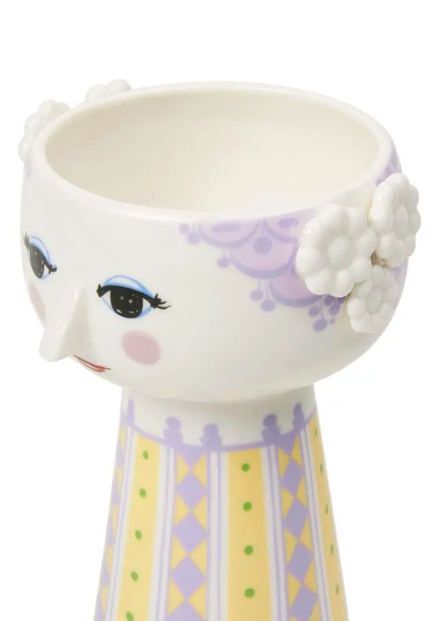Alt view image 3 of 6 - Eva Vase | Glazed Porcelain | 5.9 Inch Height | Lavender