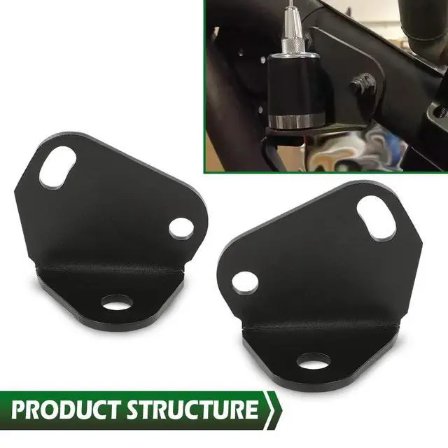 Alt view image 2 of 6 - Rear LED Flag Whip Antenna Reverse Light Mount Brackets | Compatible with Can-Am Maverick X3 /Fit Max2 & 4 Seat Models 2017 2018 2019 2020 2021 2022 Pair