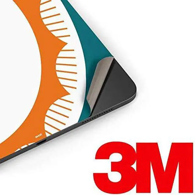 Alt view image 3 of 4 - Decal Tablet skin compatible with iPad Pro 9.7in - Officially Licensed NFL Miami Dolphins Retro Logo Design