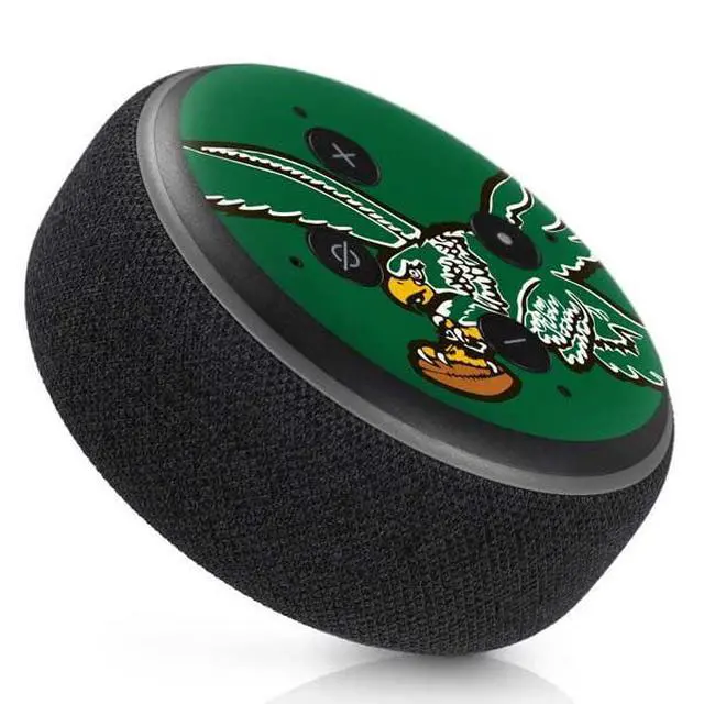 Alt view image 2 of 4 - Decal Audio Skin Compatible with Amazon Echo Dot 3 - Officially Licensed NFL Philadelphia Eagles Retro Logo Design
