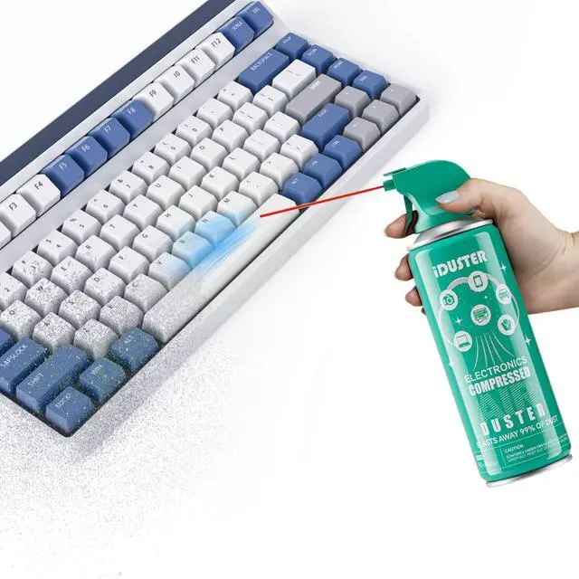 Alt view image 3 of 6 - Compressed Canned Air Duster for Computer - Disposable Electronic Keyboard Cleaner for Cleaning Duster, 3PCS(10oz)