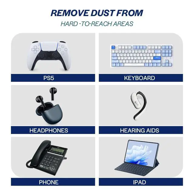 Alt view image 4 of 6 - Compressed Canned Air Duster for Computer - Disposable Electronic Keyboard Cleaner for Cleaning Duster, 3PCS(10oz)