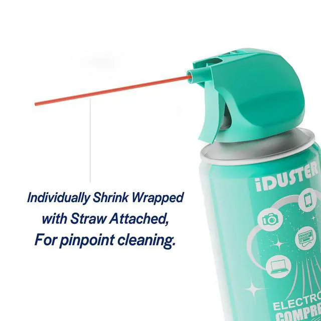 Alt view image 6 of 6 - Compressed Canned Air Duster for Computer - Disposable Electronic Keyboard Cleaner for Cleaning Duster, 3PCS(10oz)
