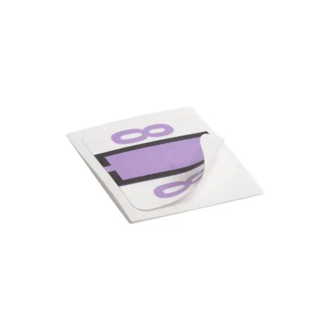 Alt view image 5 of 5 - 67378 End Tab Labels, Printed Text: 8, 1-1/4-Inch x 1-Inch, Lavender, 500/Roll