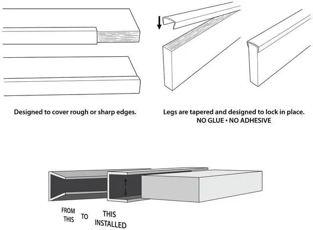 Alt view image 4 of 6 - Plastics Beige 1/2'' Styrene Plastic U-Channel/C-Channel 36 Inch Lengths (Pack of 4)