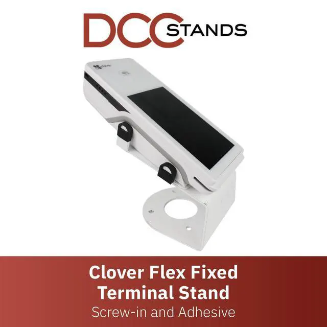 Alt view image 2 of 6 - DCCStands Fixed Clover Flex Terminal Stand - Screw-in and Adhesive