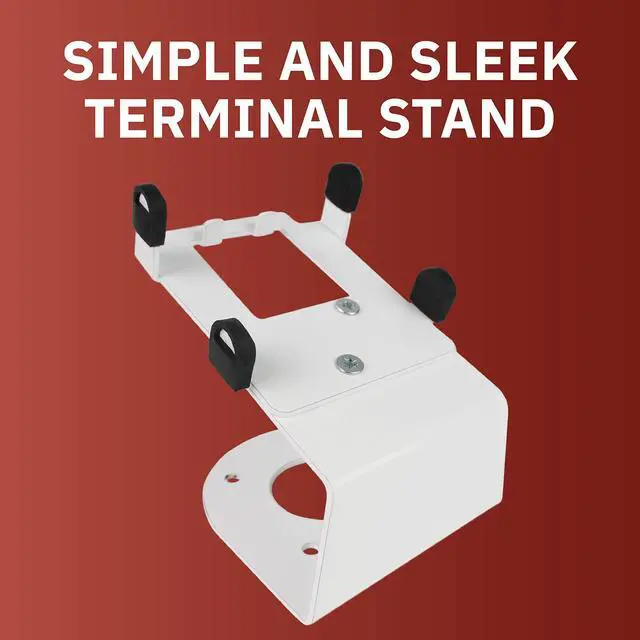 Alt view image 3 of 6 - DCCStands Fixed Clover Flex Terminal Stand with Screen Protector - Screw-in and Adhesive