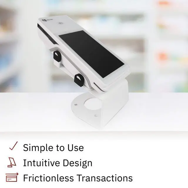 Alt view image 5 of 6 - DCCStands Fixed Clover Flex Terminal Stand with Screen Protector - Screw-in and Adhesive