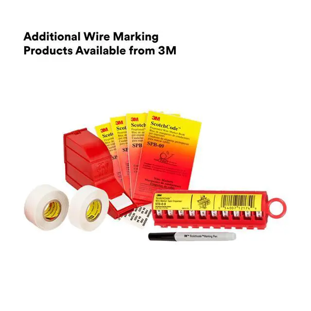 Alt view image 4 of 4 - ScotchCode Wire Marker Tape Refill Roll SDR-MC, 10 Rolls, Multi-Color | Use with ScotchCode STD Tape Dispensers, For Marking Wire and Cables, Electrical Cable Management