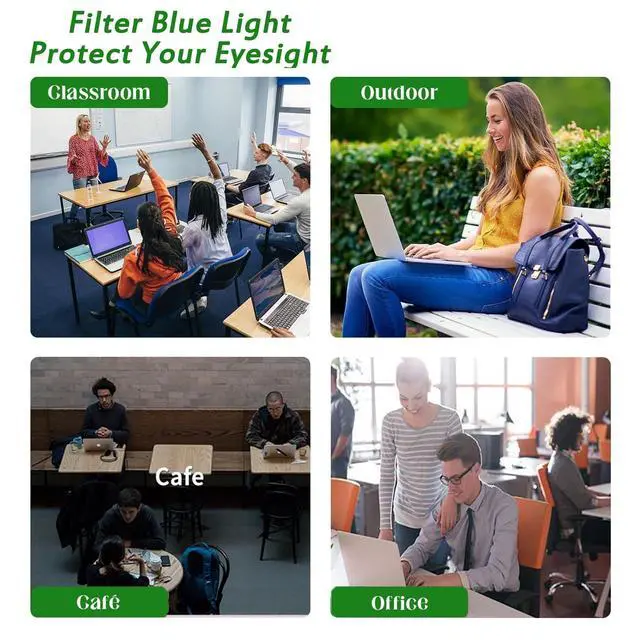 Alt view image 5 of 6 - Anti Blue Light TV Screen Protector, 50-58 inch Matte Anti Reflective Anti Scratch Filter Film Anti Myopia Eye Protection Ultra-Clear Filter Film, Easy to Install,50in 1095 * 616mm