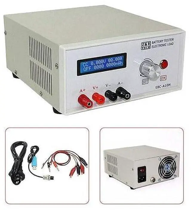 Alt view image 2 of 6 - EBC-A10H Battery Capacity Charge and Discharge Tester Electronic Load Tester Battery Capacity Tester Electronic Load Lithium Polymer Battery Tester Power Performance Testing