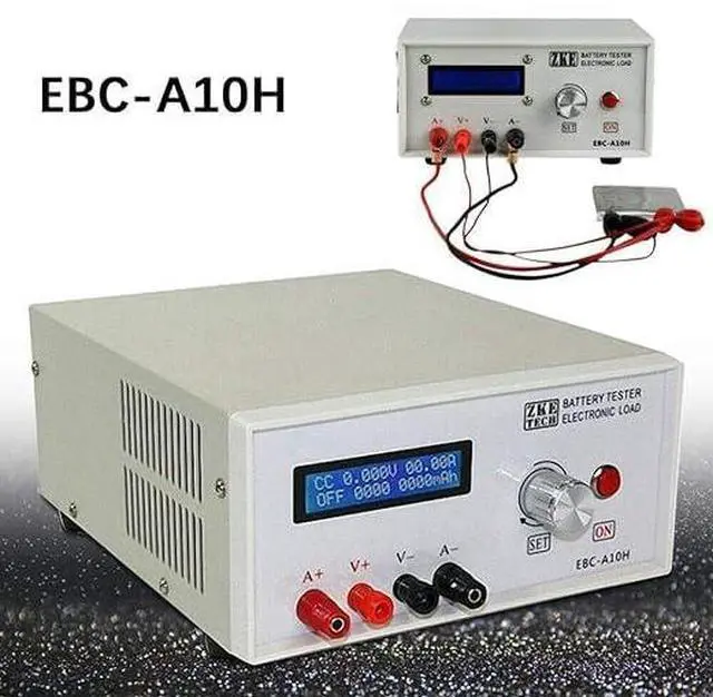 Alt view image 3 of 6 - EBC-A10H Battery Capacity Charge and Discharge Tester Electronic Load Tester Battery Capacity Tester Electronic Load Lithium Polymer Battery Tester Power Performance Testing