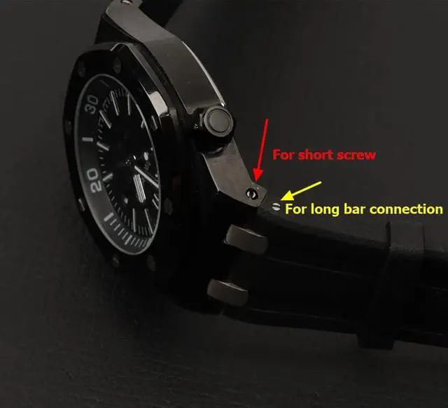 Alt view image 5 of 6 - End Link Conversion Kit For AP 4.5mm Royal-oak-offshore Diver Watch Connection Watch Case Bracelet Strap Belt Parts 15703