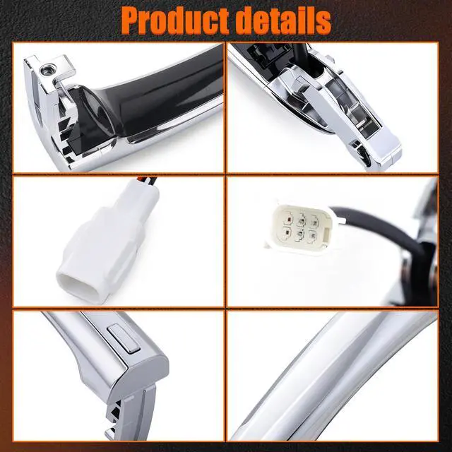 Alt view image 3 of 6 - Front Right Exterior Door Handle for Nissan Altima 2019-2025 | 80640-6CA0A