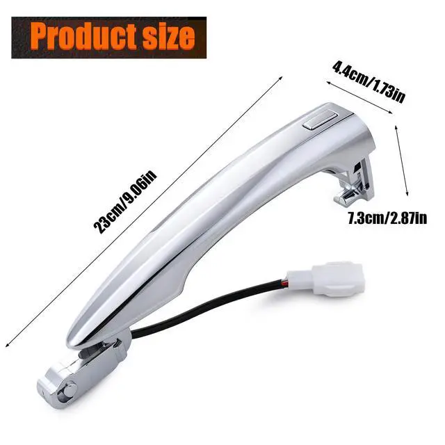 Alt view image 4 of 6 - Front Right Exterior Door Handle for Nissan Altima 2019-2025 | 80640-6CA0A