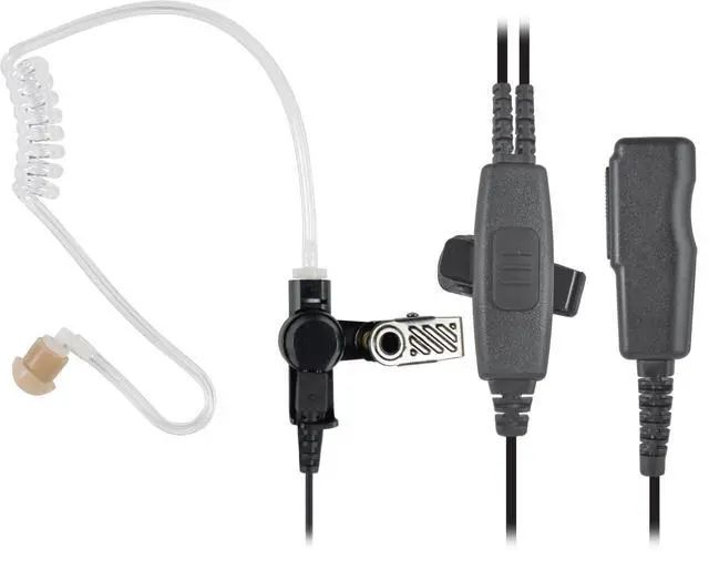Alt view image 2 of 6 - PRYMEs 2-Wire SPM-2000 Series- Surveillance Kit with Unique Belt-Mounted PTT Junction Box and Surveillance Style Microphone/PTT with Coiled Cable (for Motorola Jedi Connector XTS Radios)