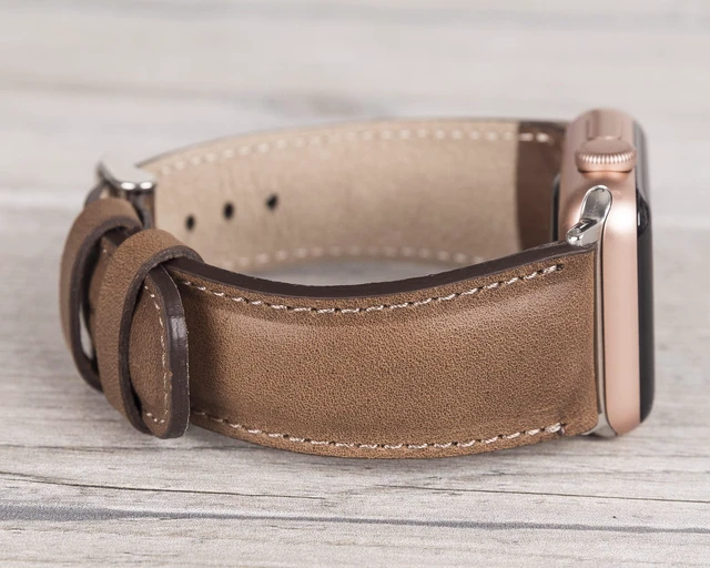 Alt view image 5 of 6 - Full Grain Leather Brown Band for Apple Watch
