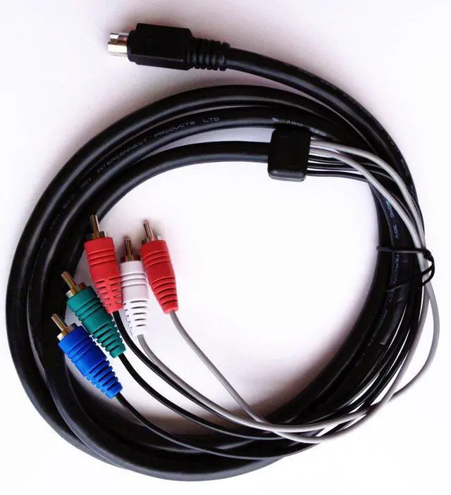 Main image of DIRECTV H2510PIN 10 Pin 6FT Cable Component for H25-10PIN Dongle Genie Mini 5 RCA Male