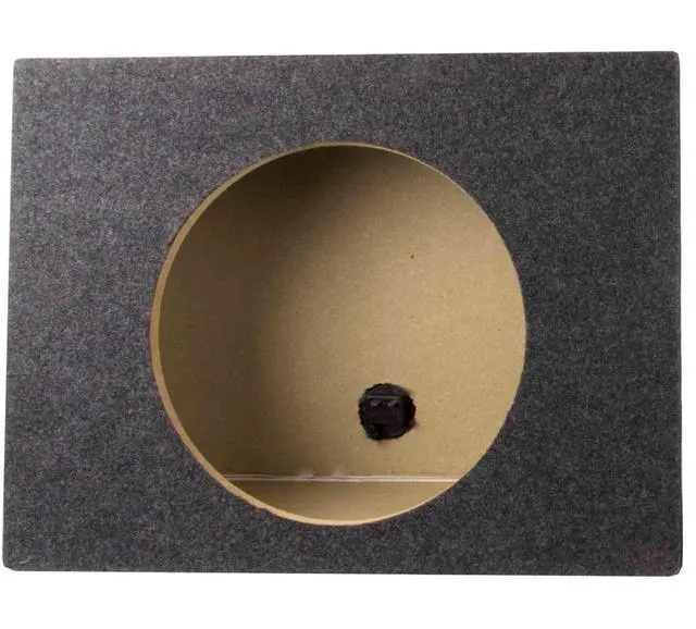 Alt view image 3 of 5 - TW10S Overboxed MDF Wood Carpeted Pair Single 10-Inch Unloaded Boxes
