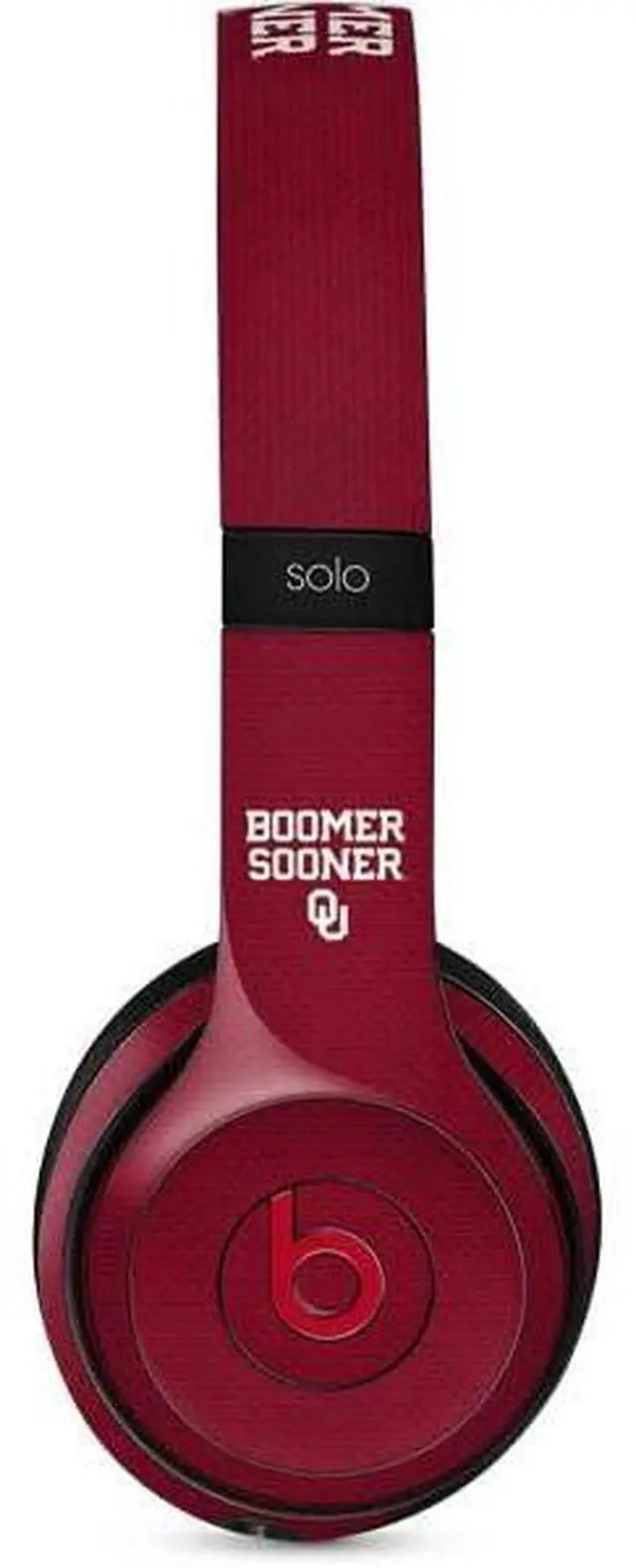 Main image of Decal Audio Skin Compatible with Beats Solo 3 Wireless - Officially Licensed University of Oklahoma Boomer Sooner Design