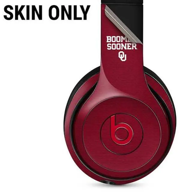 Alt view image 2 of 3 - Decal Audio Skin Compatible with Beats Solo 3 Wireless - Officially Licensed University of Oklahoma Boomer Sooner Design