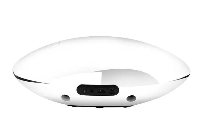 Alt view image 4 of 6 - Elite Wireless Bluetooth 2.1ch Bookshelf Stereo Speaker - Dynamic Studio 400 Watts Powerful Center Channel Built in Subwoofer USB/AUX / 3.5mm line Output - (Piano White)
