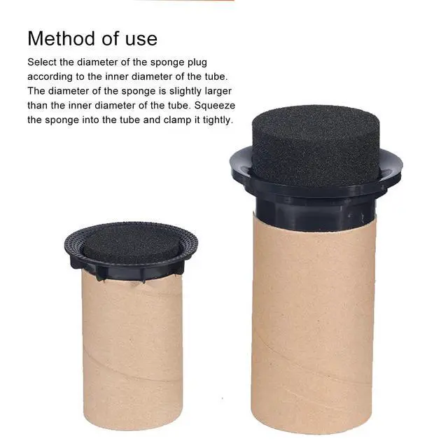 Alt view image 3 of 6 - Speaker Port Tube Sponge Bass Tube Foam Plug 2pcs 55mm x 50mm for Minimizing Standing Waves Enhancing Bass Response for Speaker Subwoofer DIY