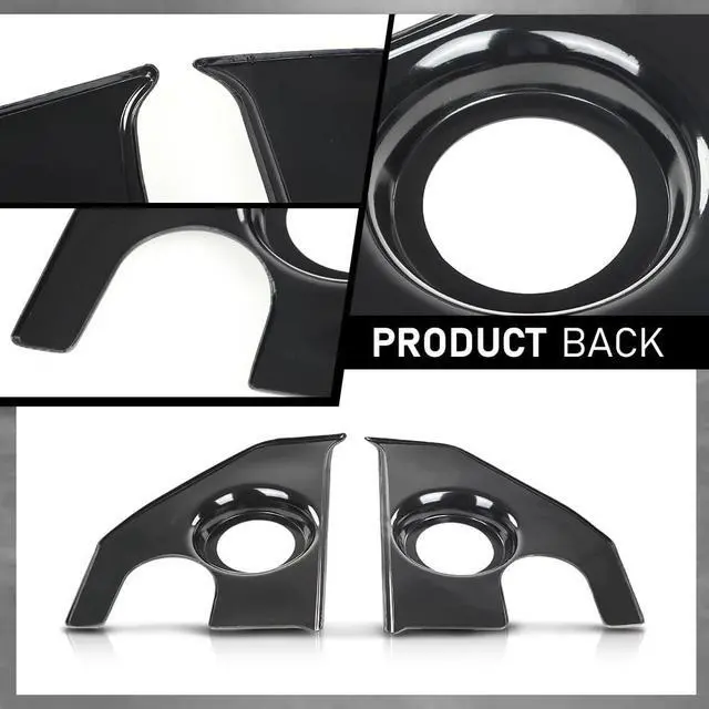 Alt view image 4 of 6 - Speaker Kick Panels Compatible with Chevy Suburban 1967-1972 | Fit Chevy C30 C20 C10 Pickup Blazer 1967-1972 Pair Black