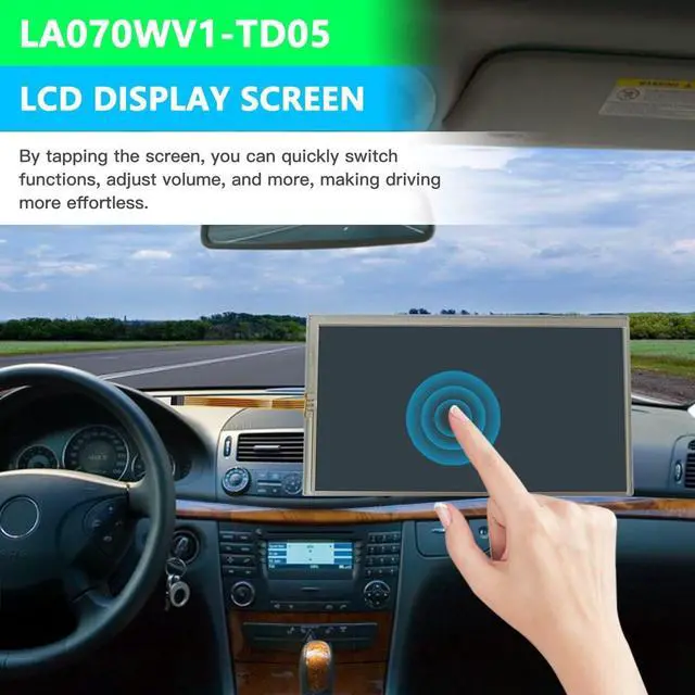 Alt view image 5 of 6 - 7" LCD Display Touch Screen Replacement for 2016 Chevrolet Sonic LT Sedan 4-Door 1.4L 1364CC 83Cu. in. l4 Gas DOHC Turbocharged, Radio Navigation